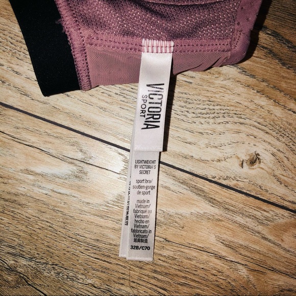 VS Lightweight Perforated Mauve Sports Bra - Picture 4 of 11